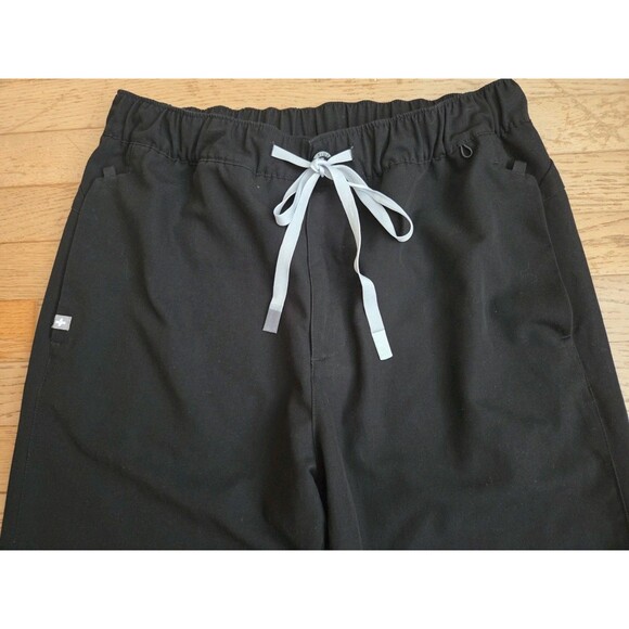 Men's FIGS Scrub Pants Technical Collection Black Drawstring Size Large - Picture 2 of 8